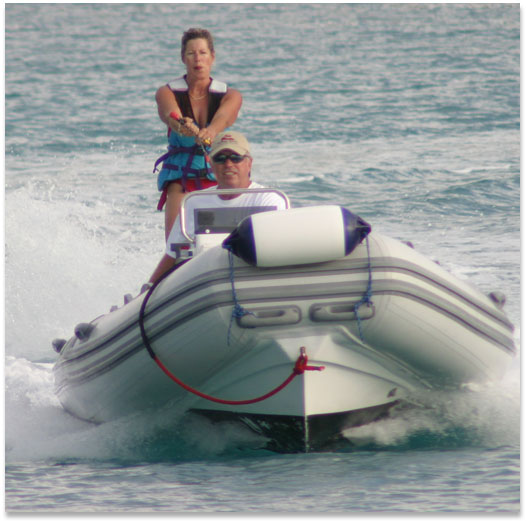 Laura & Greg Lewis Water Skiing